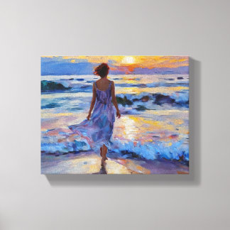 Anders Artistry* Ze loopt naar het daglicht Canvas Afdruk
