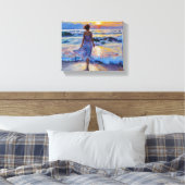 Anders Artistry* Ze loopt naar het daglicht Canvas Afdruk (Insitu (Slaapkamer))
