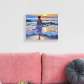 Anders Artistry* Ze loopt naar het daglicht Canvas Afdruk (Insitu (Woonkamer))
