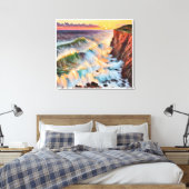Anders Artistry* Zonsondergang op de Wave's* Canvas Afdruk (Insitu (Slaapkamer))