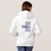 Anders Bedraad – Autisme Maand Blauwe Hoodie (Achterkant volledig)