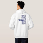 Anders Bedraad – Maand van Autismebewustzijn Blauw Hoodie (Achterkant volledig)