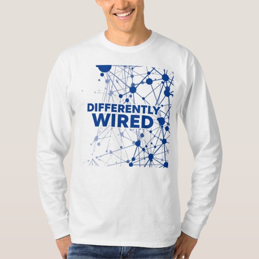 Anders Bedraad – Maand van de Autisme Acceptatie B T-shirt (Voorkant)