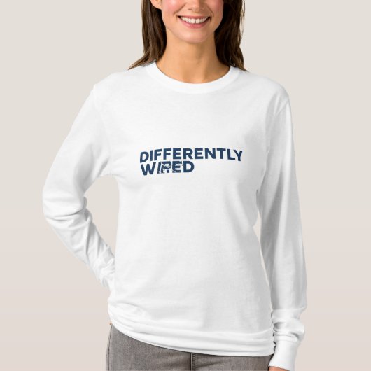 Anders Bedraad – Maand van de Autisme Acceptatie B T-shirt (Voorkant)