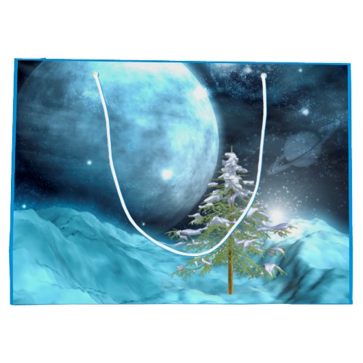 Anders bedwelmd kerstfeest groot cadeauzakje (Achterkant)