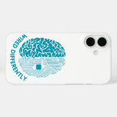 Anders bekabeld - hersenen met elektronische bedra Case-Mate iPhone case (Achterkant (horizontaal))