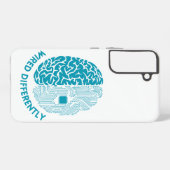 Anders bekabeld - hersenen met elektronische bedra samsung galaxy hoesje (Achterkant horizontaal)