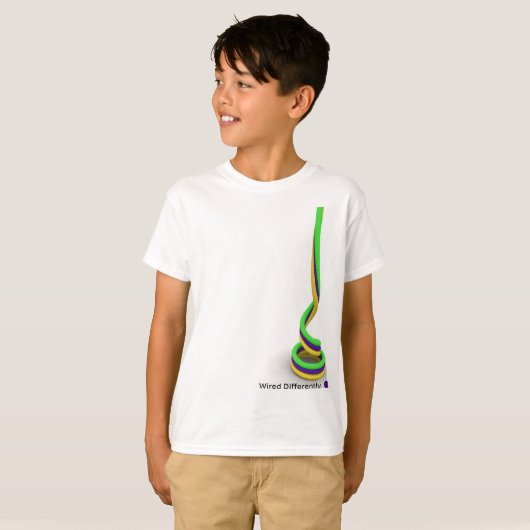 Anders bekabeld t-shirt (Voorkant volledig)