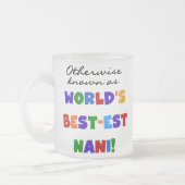 Anders bekend als best-est Nani-overhemden en GIft Matglas Koffiemok (Links)