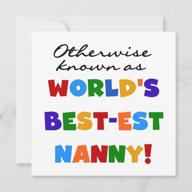 Anders Bekend als best-est nanny Gifts (Voorkant)