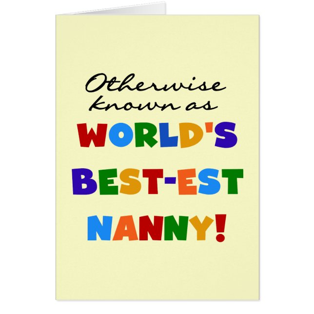 Anders Bekend als best-est nanny Gifts (Voorkant)