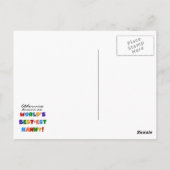 Anders Bekend als best-est nanny Gifts Briefkaart (Achterkant)