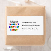 Anders Bekend als best-est nanny Gifts Etiket (Insitu)