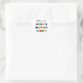 Anders Bekend als best-est nanny Gifts Hart Sticker (Tas)