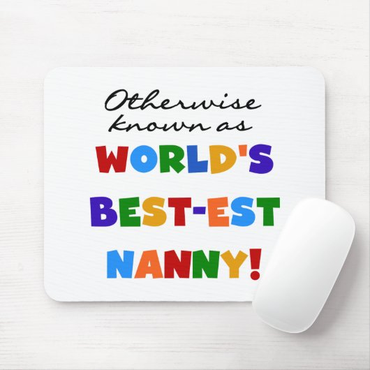 Anders Bekend als best-est nanny Gifts Muismat (Met muis)