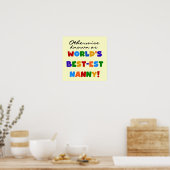 Anders Bekend als best-est nanny Gifts Poster (Keuken)
