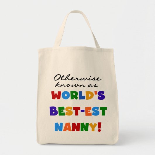 Anders Bekend als best-est nanny Gifts Tote Bag (Voorkant)