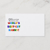 Anders Bekend als best-est nanny Gifts Visitekaartje (Achterkant)