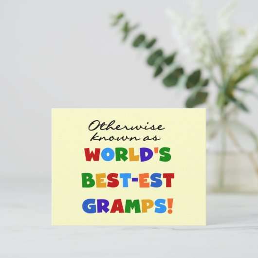 Anders Bekend als Beste Gramps Briefkaart (Staand voorkant)
