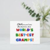 Anders Bekend als Beste Gramps Briefkaart (Staand voorkant)