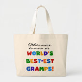 Anders Bekend als Beste Gramps Grote Tote Bag (Voorkant)