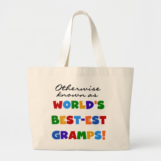 Anders Bekend als Beste Gramps Grote Tote Bag (Voorkant)