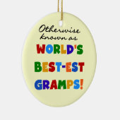 Anders Bekend als Beste Gramps Keramisch Ornament (Rechts)