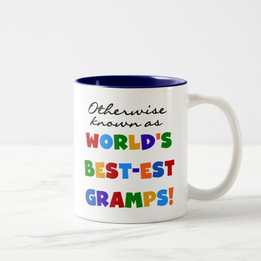 Anders Bekend als Beste Gramps Tweekleurige Koffiemok (Rechts)