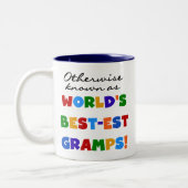 Anders Bekend als Beste Gramps Tweekleurige Koffiemok (Links)