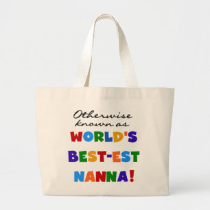 Anders Bekend als Beste Nanna Gifts Grote Tote Bag