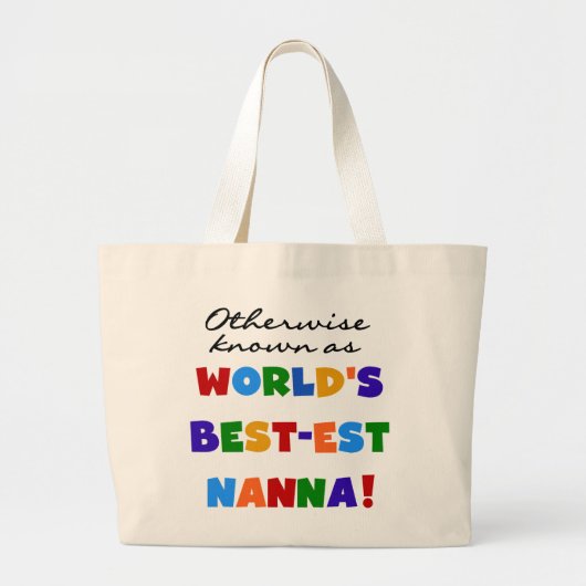 Anders Bekend als Beste Nanna Gifts Grote Tote Bag (Voorkant)