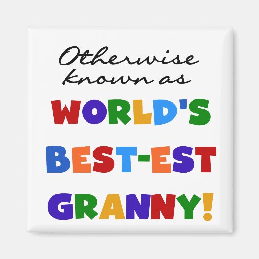 Anders bekend als Beste Oma Cadeaus Magneet (Voorkant)