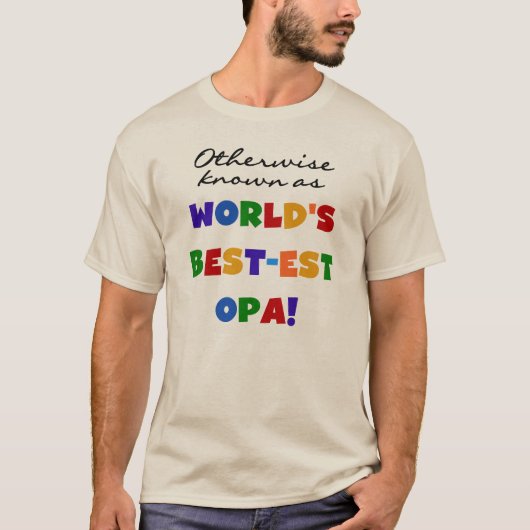 Anders Bekend als Beste Opa T-shirts en cadeaus (Voorkant)
