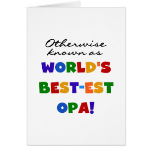 Anders Bekend als Beste Opa T-shirts en cadeaus