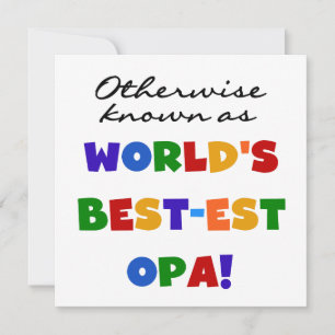 Anders Bekend als Beste Opa T-shirts en cadeaus
