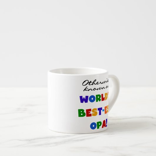 Anders Bekend als Beste Opa T-shirts en cadeaus Espresso Kop (Voorkant rechts)