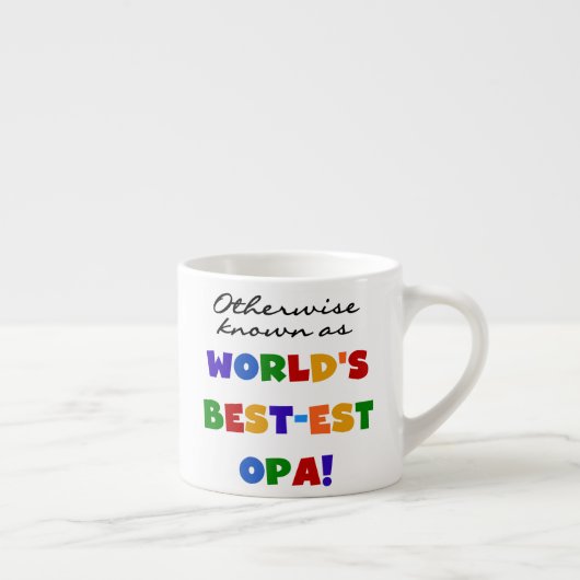 Anders Bekend als Beste Opa T-shirts en cadeaus Espresso Kop (Rechts)