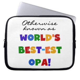 Anders Bekend als Beste Opa T-shirts en cadeaus Laptop Sleeve