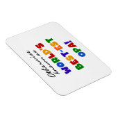 Anders Bekend als Beste Opa T-shirts en cadeaus Magneet (Rechterzijde)