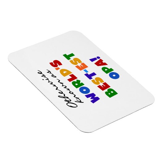 Anders Bekend als Beste Opa T-shirts en cadeaus Magneet (Rechterzijde)