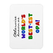 Anders Bekend als Beste Opa T-shirts en cadeaus Magneet (Verticaal)