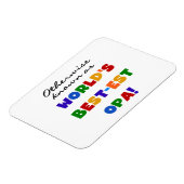 Anders Bekend als Beste Opa T-shirts en cadeaus Magneet (Linkerzijde)