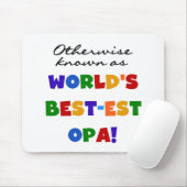 Anders Bekend als Beste Opa T-shirts en cadeaus Muismat (Met muis)