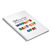 Anders Bekend als Beste Opa T-shirts en cadeaus Notitieboek (Rechterzijde)