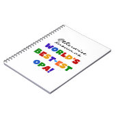 Anders Bekend als Beste Opa T-shirts en cadeaus Notitieboek (Linkerzijde)