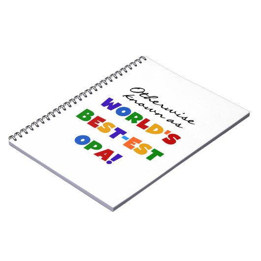 Anders Bekend als Beste Opa T-shirts en cadeaus Notitieboek (Linkerzijde)