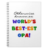 Anders Bekend als Beste Opa T-shirts en cadeaus Notitieboek (Voorkant)