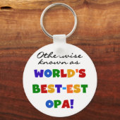 Anders Bekend als Beste Opa T-shirts en cadeaus Sleutelhanger (Voorkant)