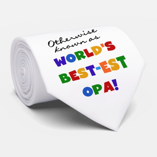 Anders Bekend als Beste Opa T-shirts en cadeaus Stropdas (Opgerold)