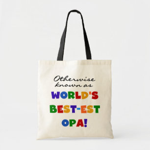Anders Bekend als Beste Opa T-shirts en cadeaus Tote Bag